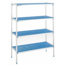 Estanteria sanitaria aluminio y polietileno